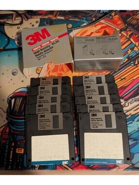 3M High Density DS HD Floppy Disks 10 Pack - Mac formatted